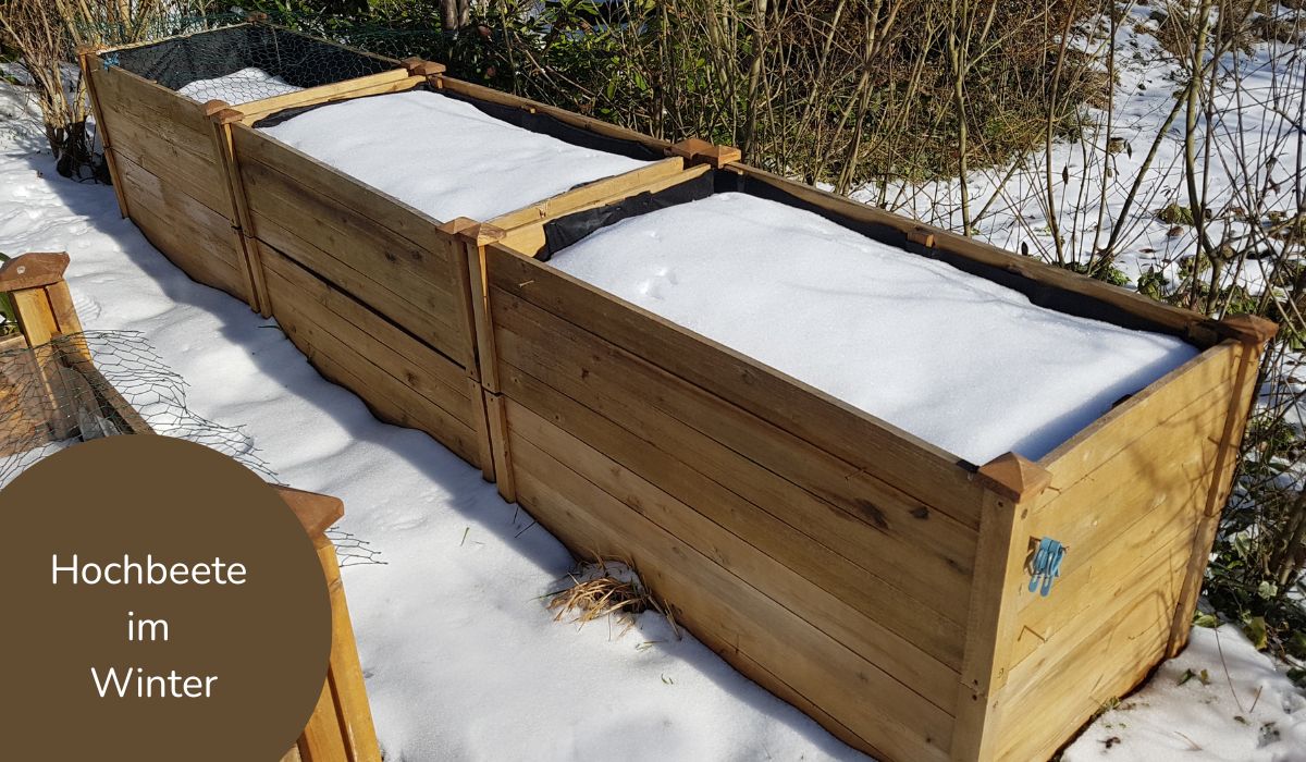 Hochbeete im Winter
