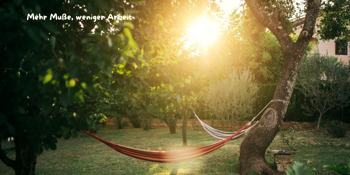 Mehr Muße, weniger Arbeit - weniger ist mehr im garten